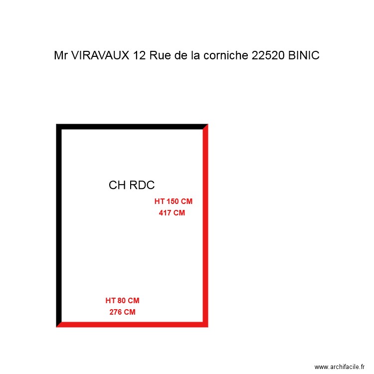 VIRAVAUX . Plan de 0 pièce et 0 m2