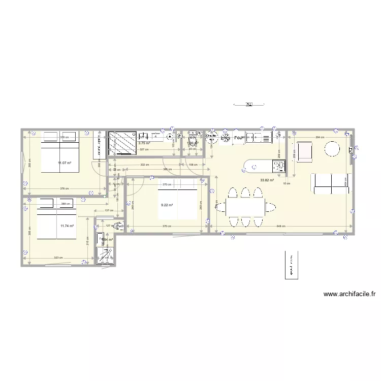 Appart A. Plan de Appart A. Plan de