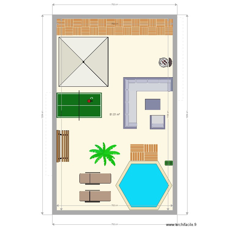 Terrasse. Plan de 0 pièce et 0 m2