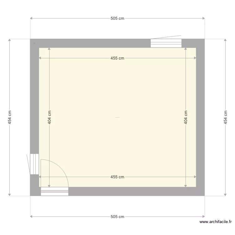 Chambre haut petite nu. Plan de Chambre haut petite nu. Plan de