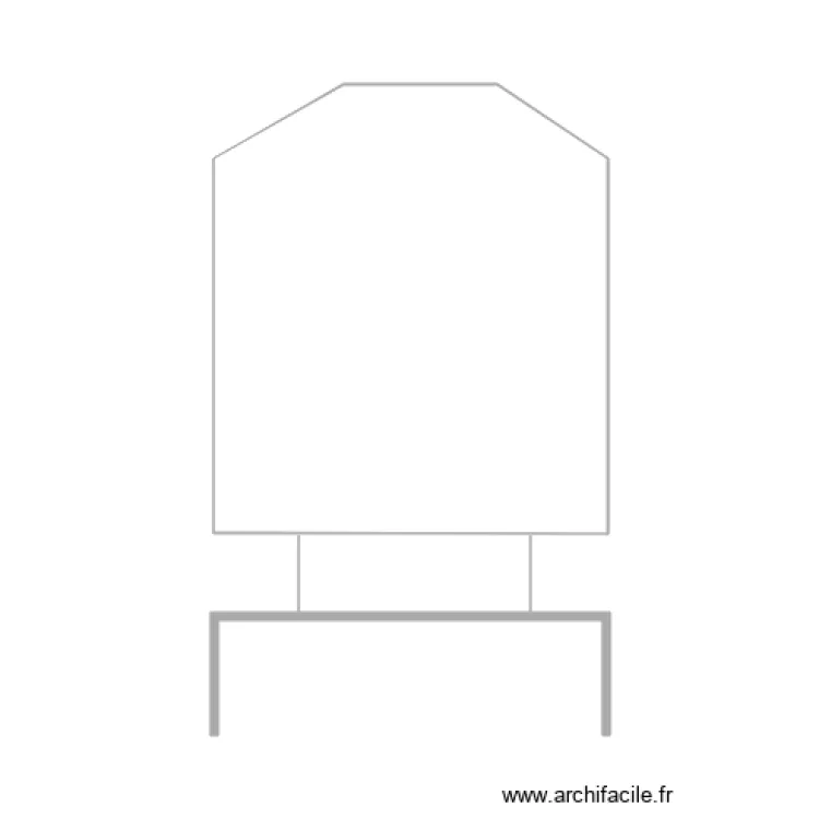VERANDA AVEC SAS. Plan de 