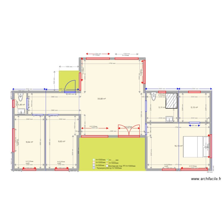 90 5. Plan de 0 pièce et 0 m2