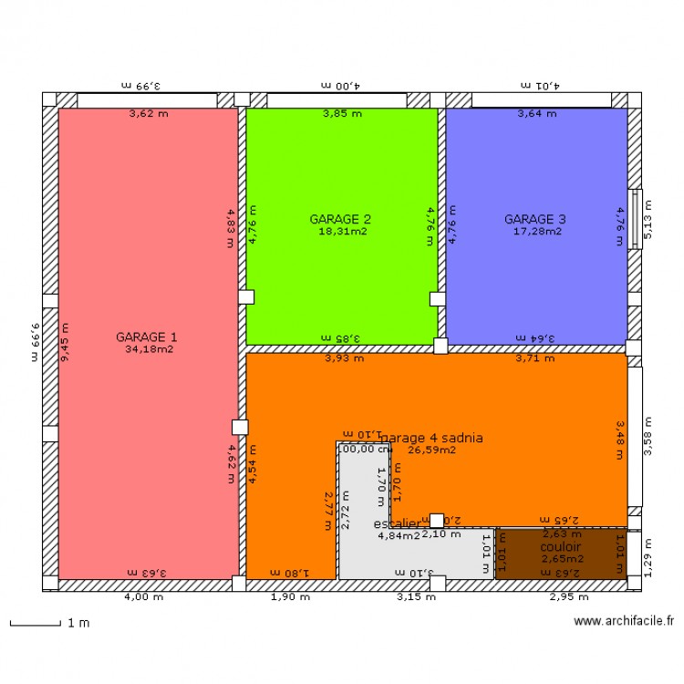 maison algérie rdc garages. Plan de 0 pièce et 0 m2