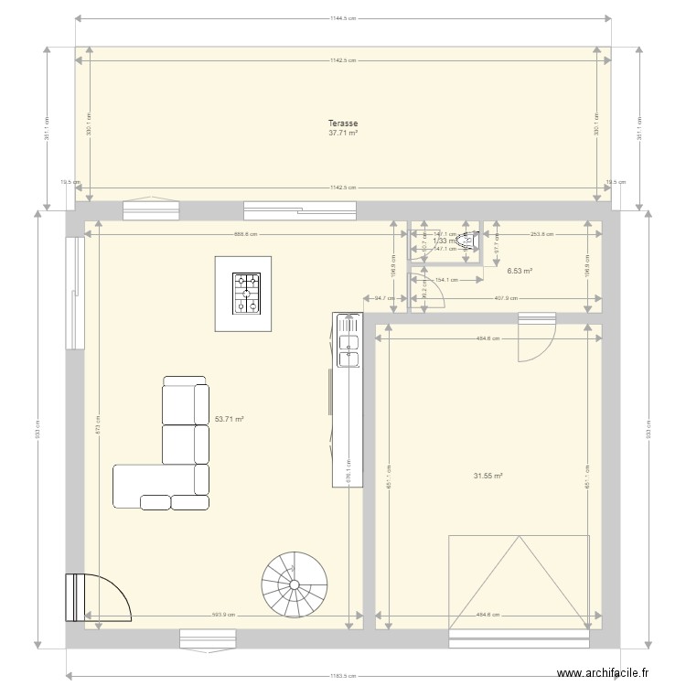 plan maison le cendre 2 rdc. Plan de 0 pièce et 0 m2