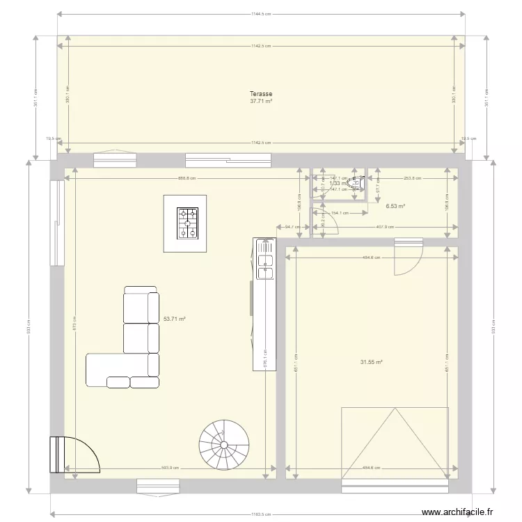 plan maison le cendre 2 rdc. Plan de 