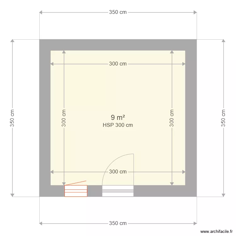 cabane de jardin. Plan de 