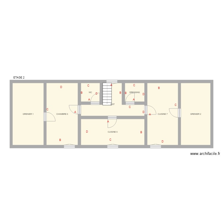 SPA  CREUSE ETAGE 2. Plan de 0 pièce et 0 m2