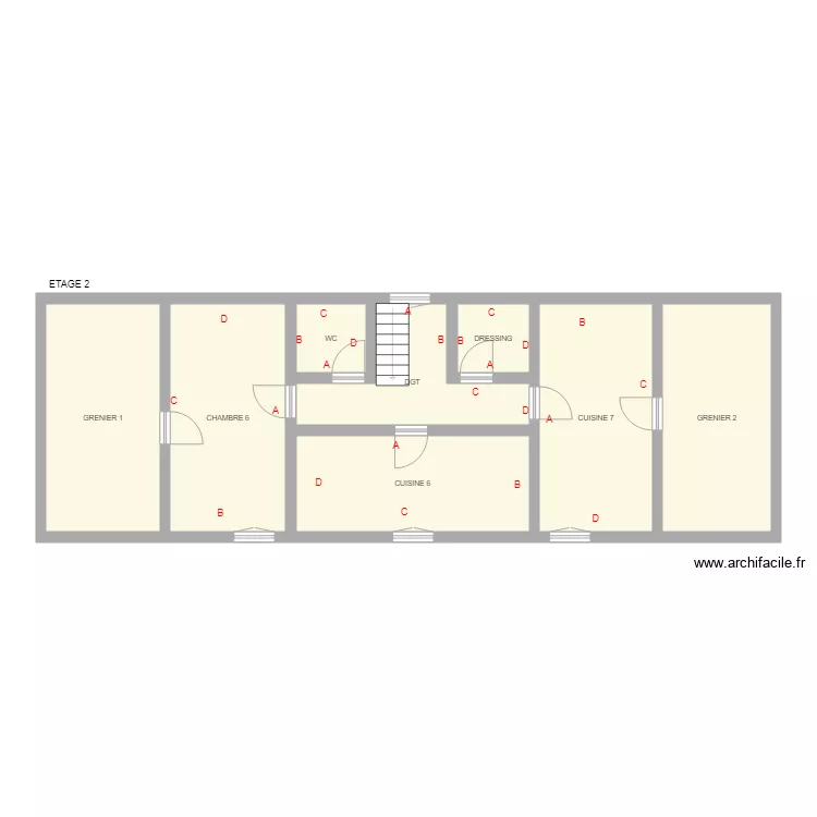 SPA  CREUSE ETAGE 2. Plan de 