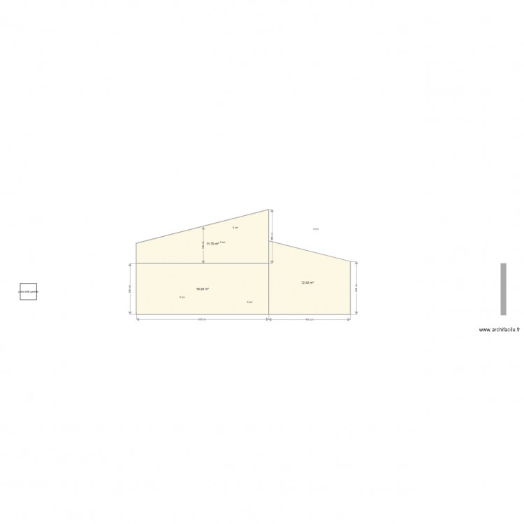 Façade Ouest. Plan de 0 pièce et 0 m2