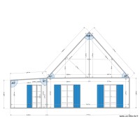 Facade NORD  état projeté avec extension