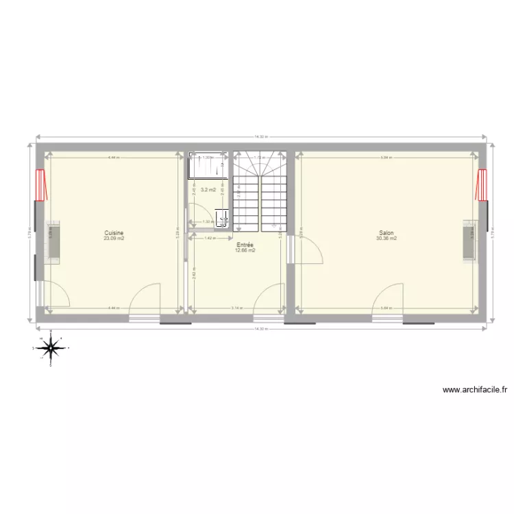 Plan Pierrefou RDC definitif septembre 2021. Plan de 