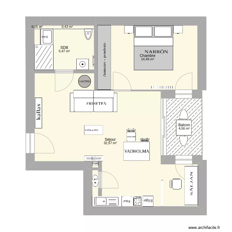 Appart2Sauvegarde. Plan de 