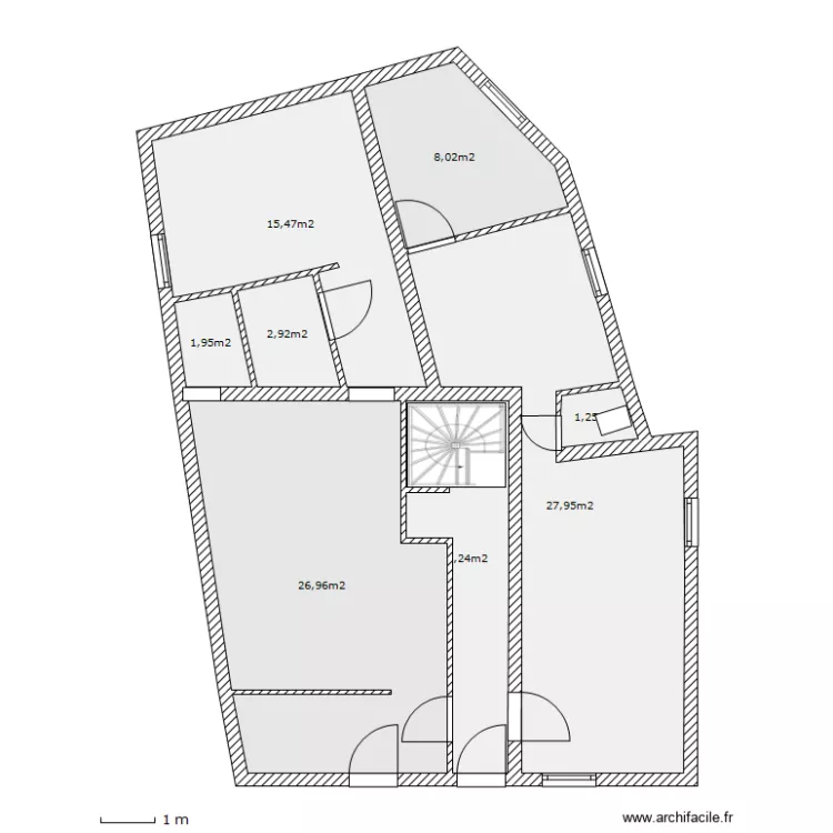 St lambert-rdc avant travaux . Plan de 