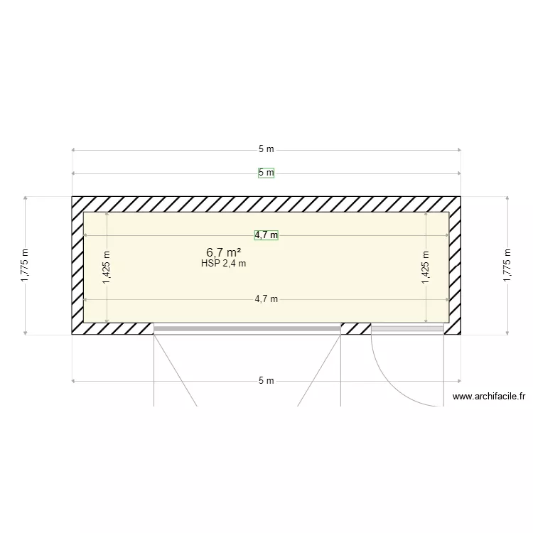 MEDAN Cabanon Poubelle et Arrosage. Plan de 
