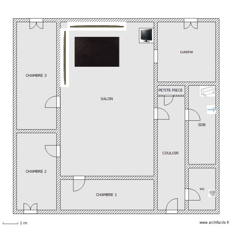 L'isle Adam. Plan de 0 pièce et 0 m2