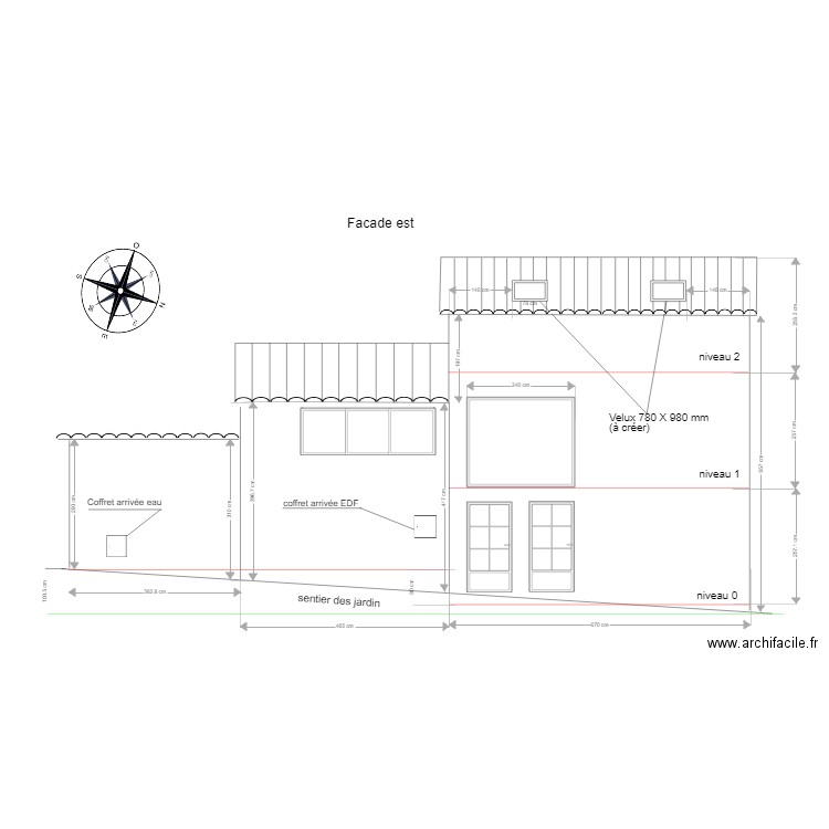 facade est v5. Plan de 0 pièce et 0 m2