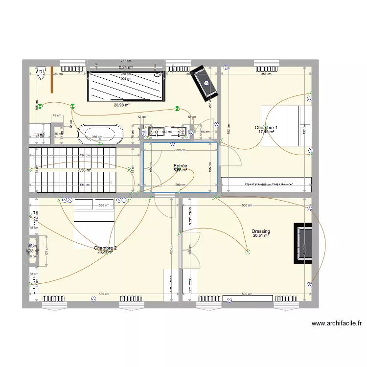 NANCY_RDC_EXISTANT_BAR. Plan de 