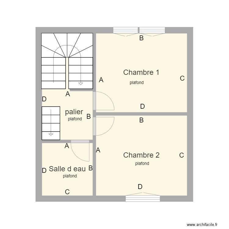 beaufils etage. Plan de 0 pièce et 0 m2