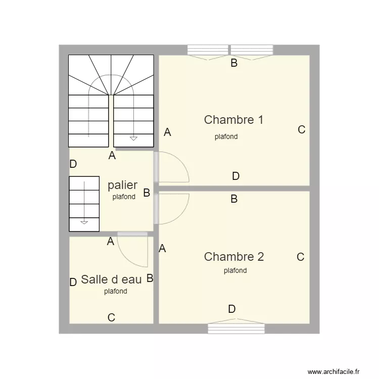beaufils etage. Plan de 