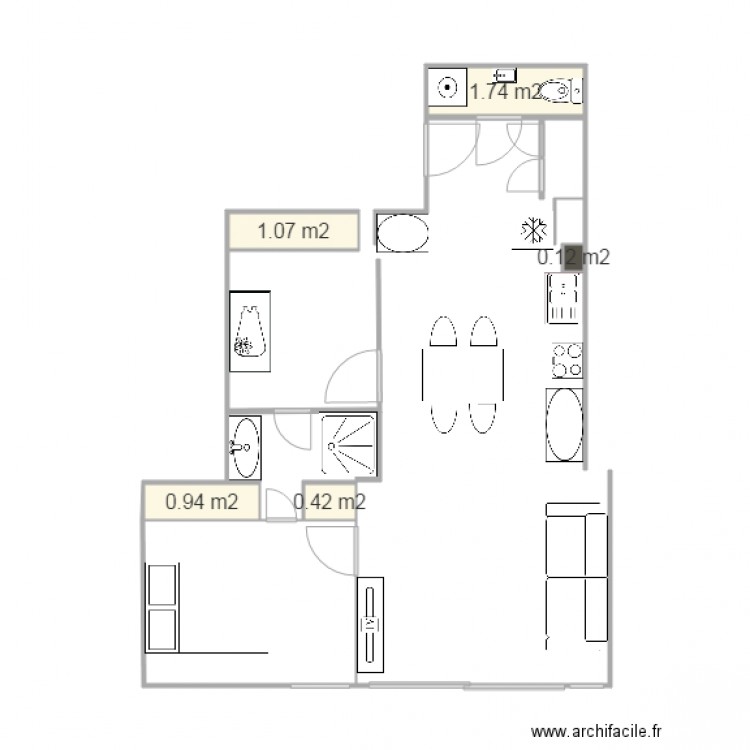 20150902v4 wc entrée et salon veranda comments SN et hortense. Plan de 0 pièce et 0 m2