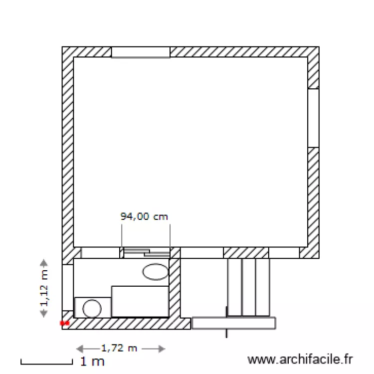 salle d'eau. Plan de salle d'eau. Plan de