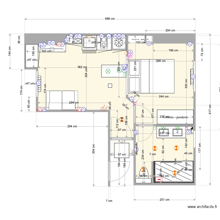 205 Croix Nivert. Plan de 0 pièce et 0 m2