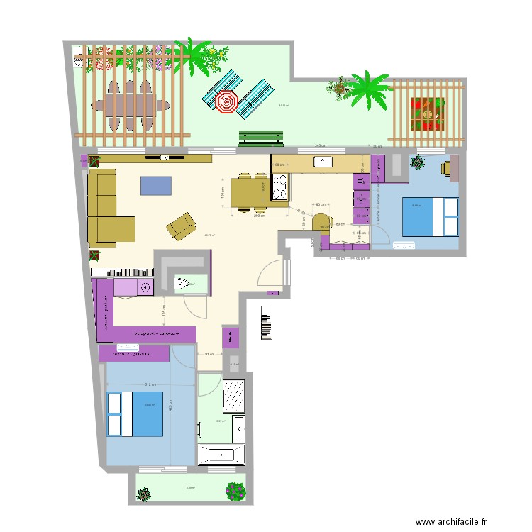 plan toptop avec cotes. Plan de 0 pièce et 0 m2