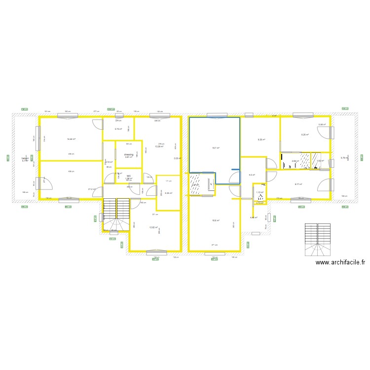 SAINT JULIEN étage . Plan de 0 pièce et 0 m2