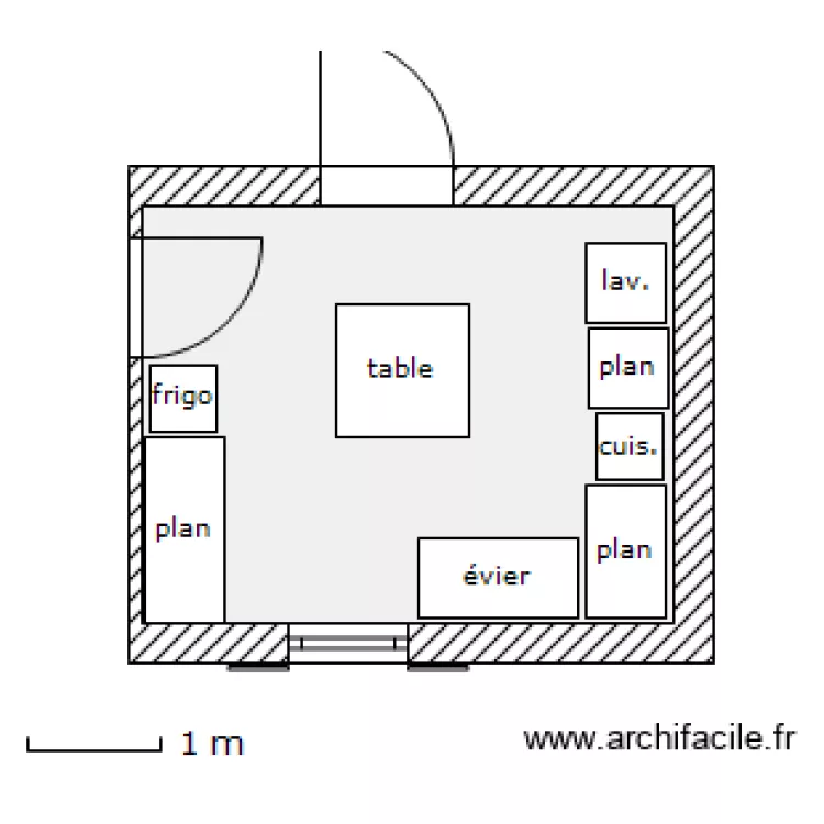 cuisine. Plan de cuisine. Plan de