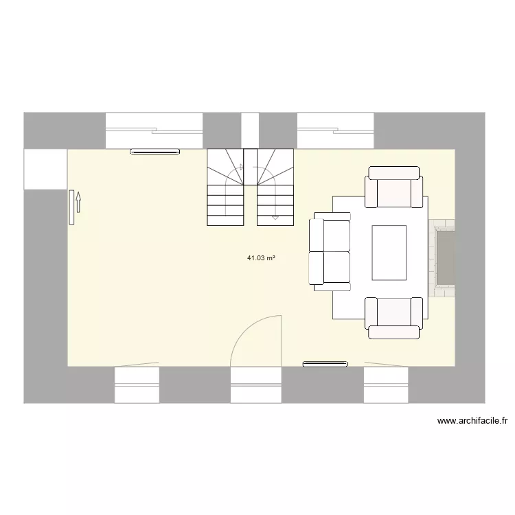 Guimaec Droite RDC neau plan. Plan de 