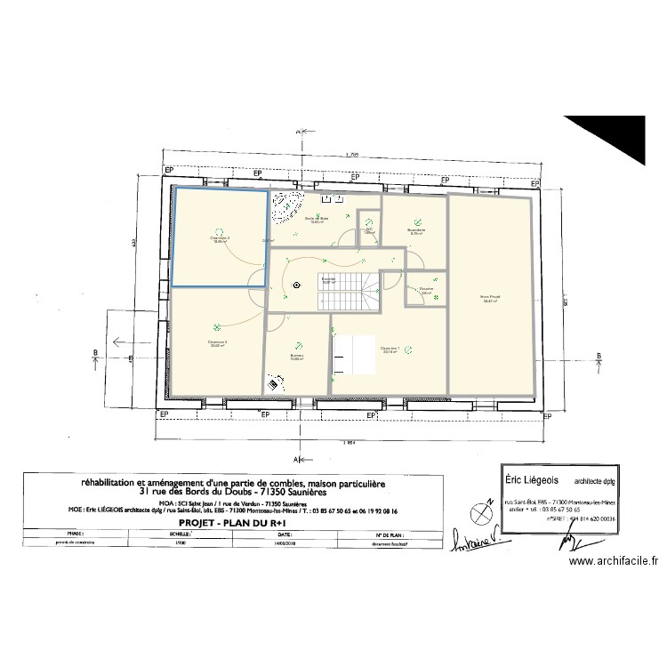 Fontaine étage circuit lumière. Plan de 0 pièce et 0 m2