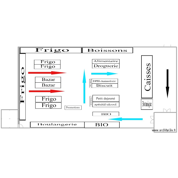 henri. Plan de 2 pièces et 157 m2