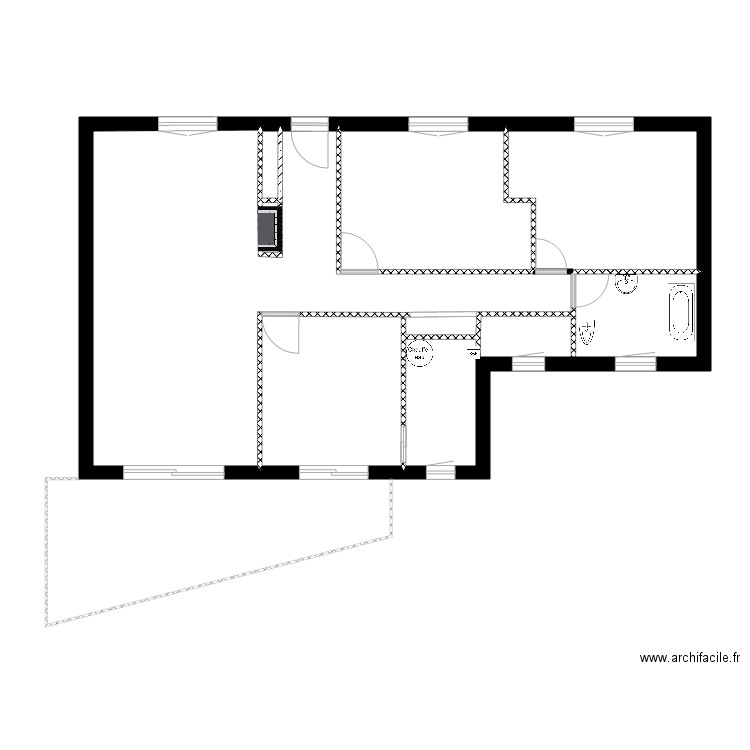 la madrague a Alexandra etage original. Plan de 0 pièce et 0 m2