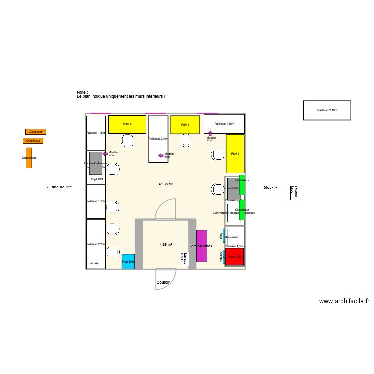 Plan MAT 2026. Plan de 2 pièces et 46 m2