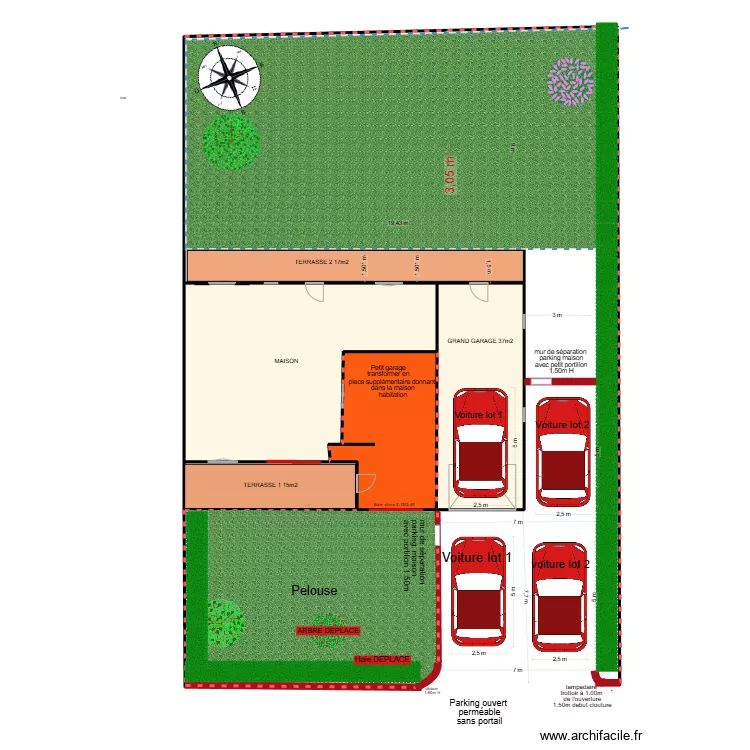 solution parking. Plan de 