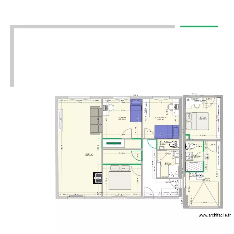 MaisonV2 1 10 26. Plan de 9 Pièces et 93 m² MaisonV2 1 10 26. Plan de 9 Pièces et 93 m²