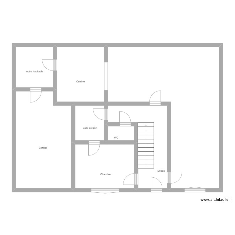 Desset_Vieuxtemps. Plan de 8 pièces et 135 m2