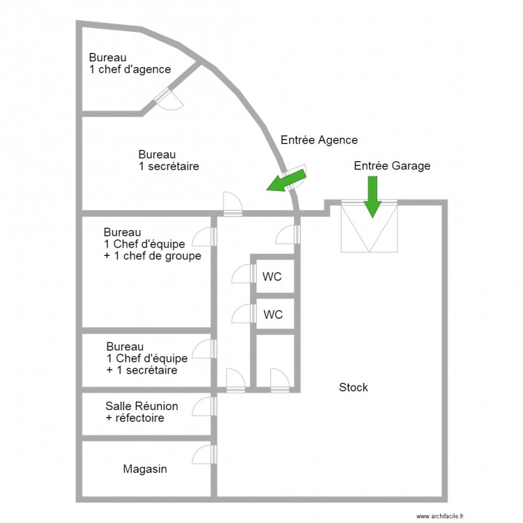 Plan Agence Metz. Plan de 0 pièce et 0 m2