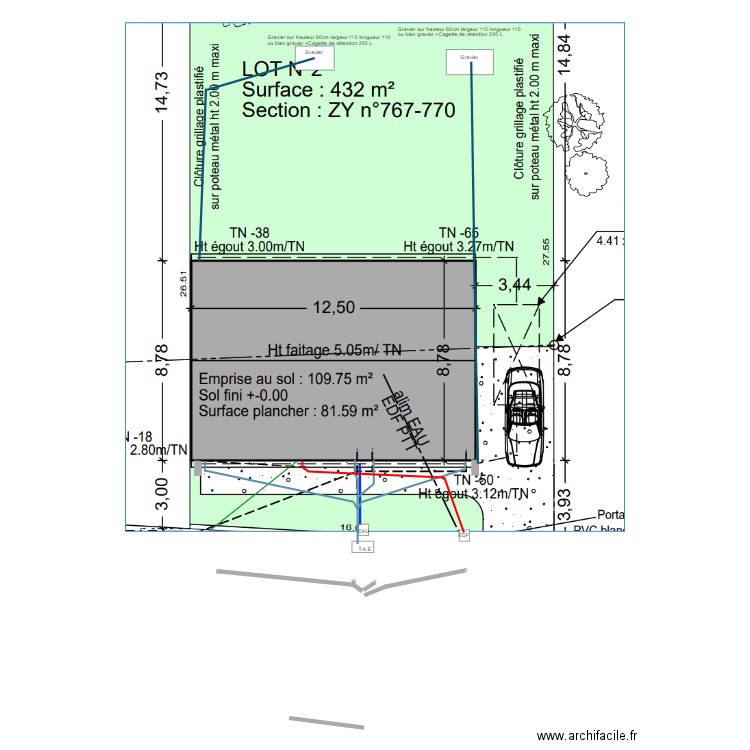 Vrd + eaux pluviales 13-05. Plan de 0 pièce et 0 m2