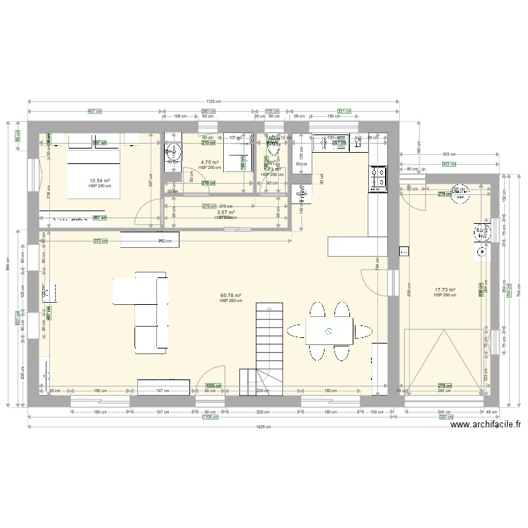 maison. Plan de 0 pièce et 0 m2