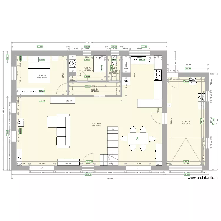 maison. Plan de 