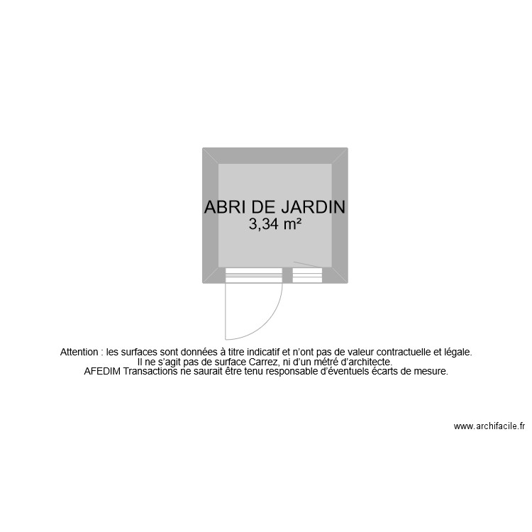 BI 9721 ABRI DE JARDIN. Plan de 0 pièce et 0 m2