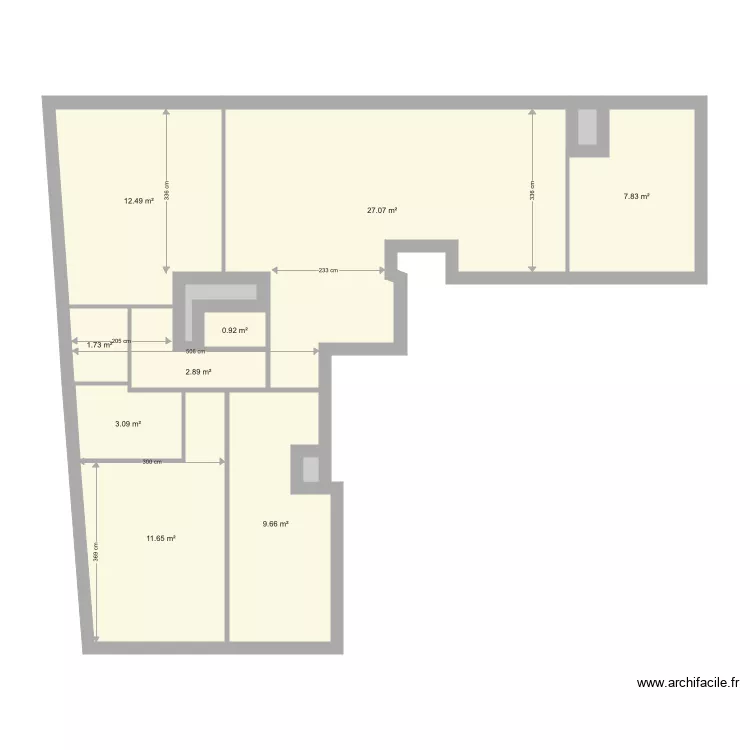 appart existant brut sans porte. Plan de appart existant brut sans porte. Plan de