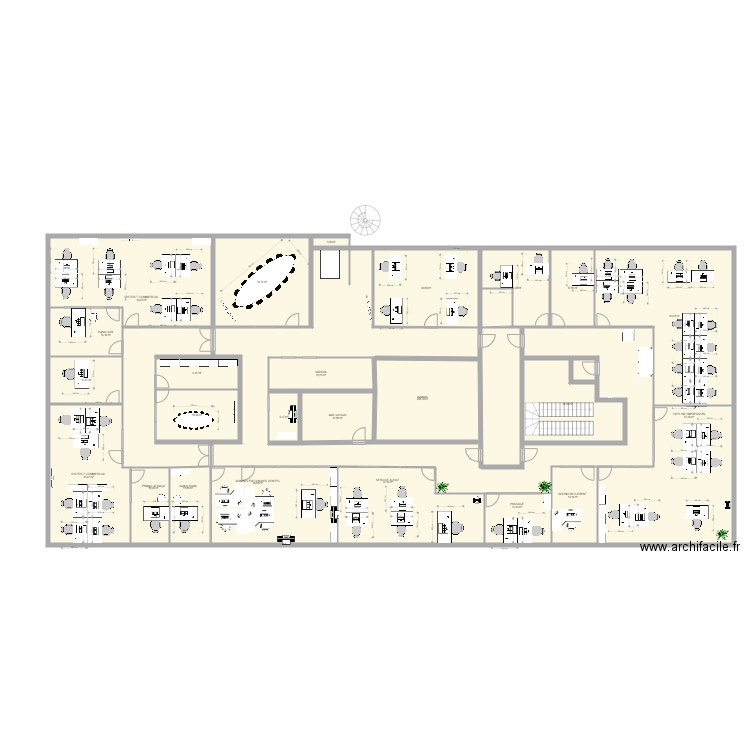 IMPLANTATION NANTERRE 2022 karine. Plan de 24 pièces et 779 m2