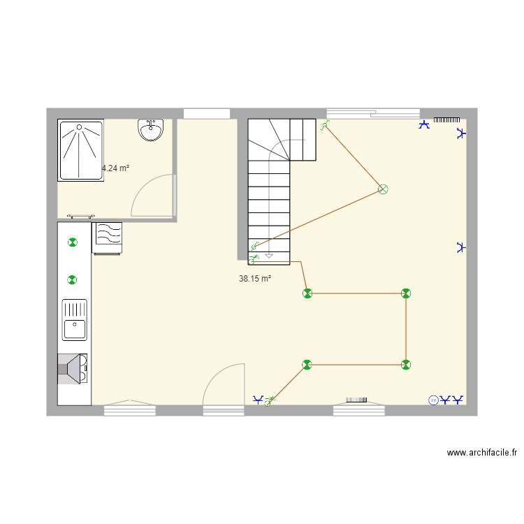 cxxc. Plan de 0 pièce et 0 m2