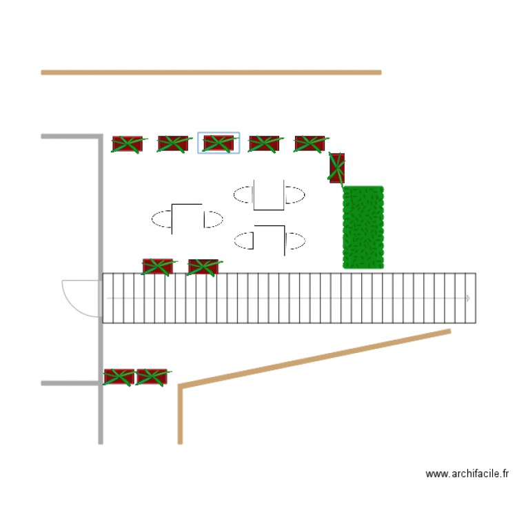 CAFE DES SPORTS rampe. Plan de 0 pièce et 0 m2