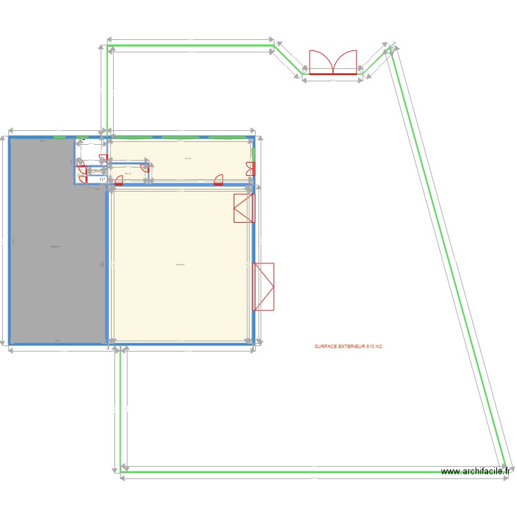 BAT DOUAI DORIGNIE IMPLANTATION. Plan de 0 pièce et 0 m2