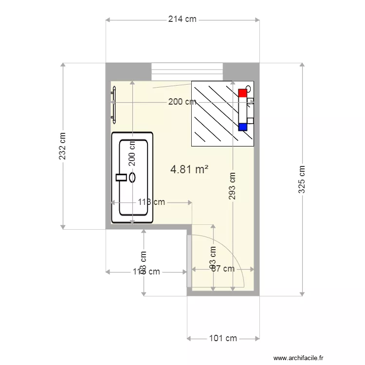 VERY Mably projet. Plan de 