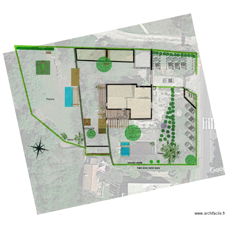 B Aménagement Ext 2. Plan de 0 pièce et 0 m2