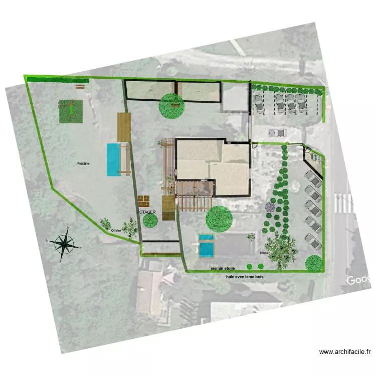 B Am&eacute;nagement Ext 2. Plan de 